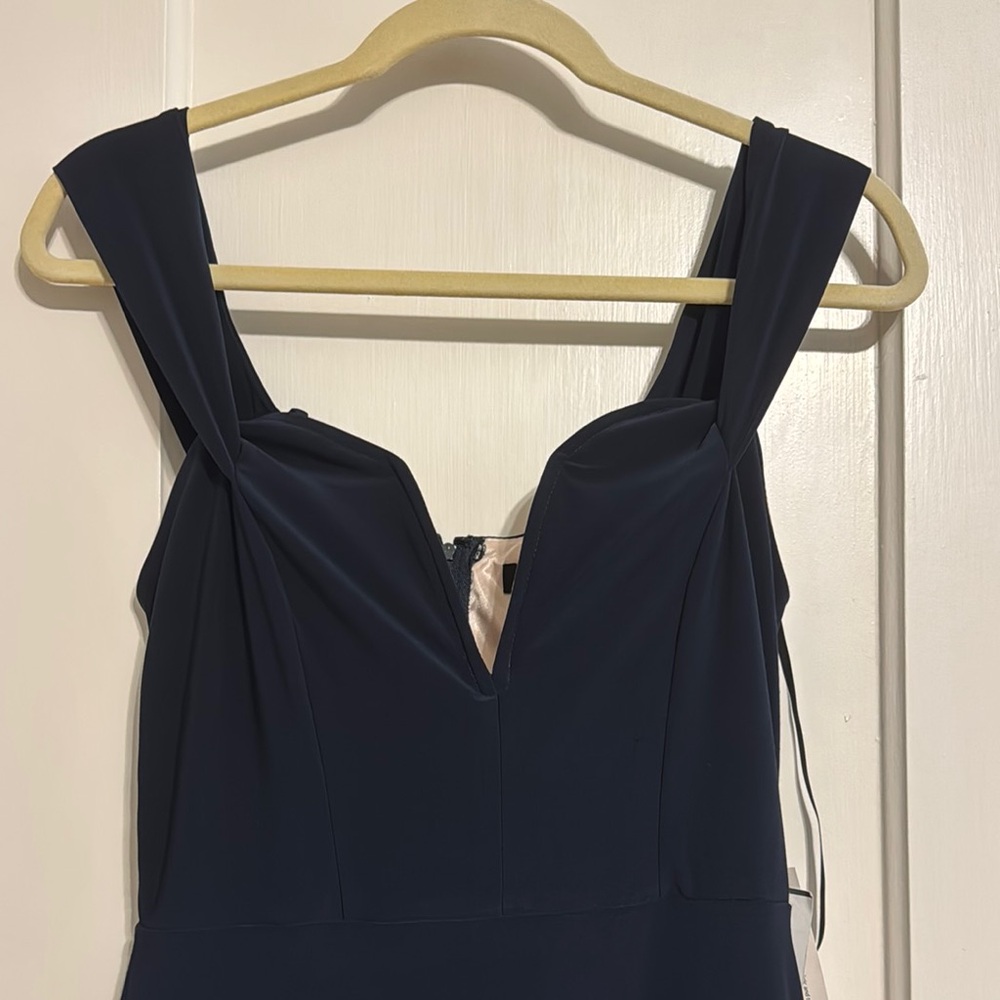 Jodi Kristopher Navy Blue Cocktail Dress - Picture 2 of 4